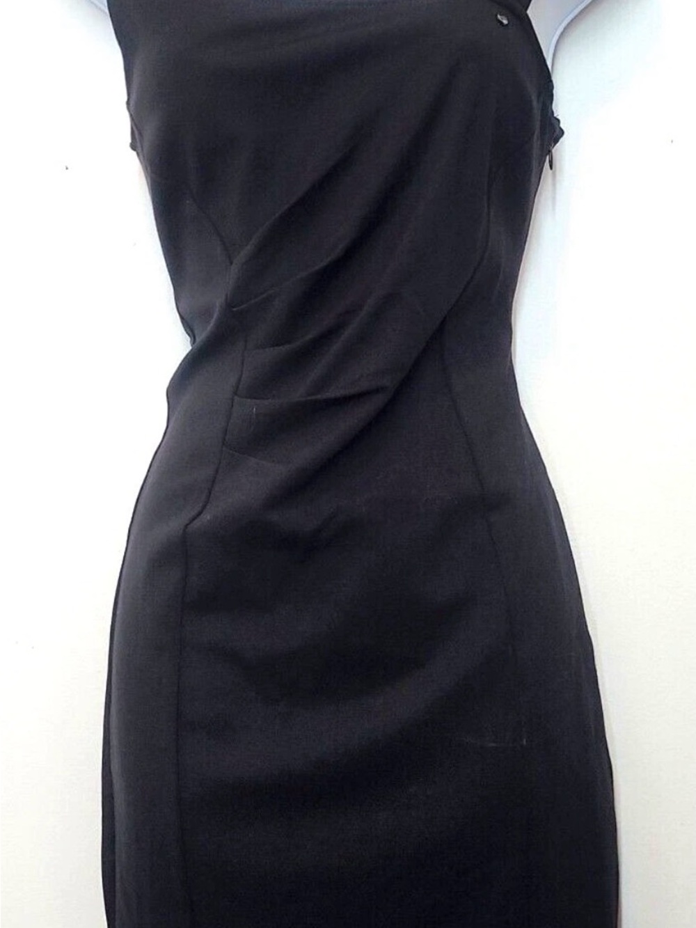 Guess Strapless Black Fitted Cocktail Dress